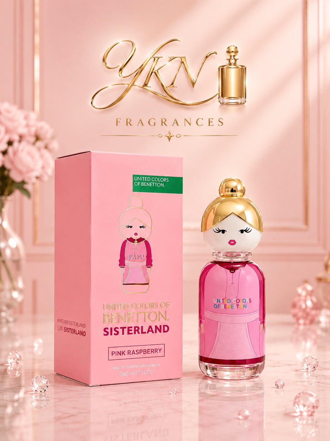Benetton  Sisterland  Pink Raspberry -80 ml EAU de toilette